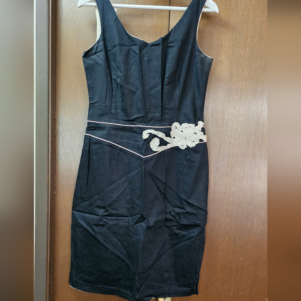 Black sheath dress